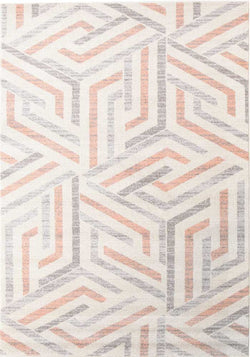 Divinity Link Pink Modern Rug