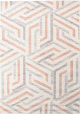 Divinity Link Pink Modern Rug