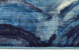 Waves Modern Indigo Rug