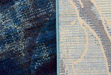 Waves Modern Indigo Rug