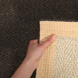 Natural Sisal Rug Herring Bone Charcoal