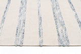 Coconut Cotton Wool Viscose Reversible White Rug