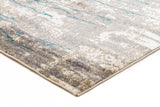 Alyssa Stunning Modern Rug Natural Turquoise