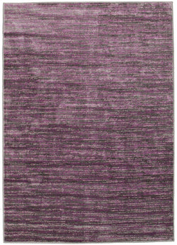 Pandora Contemporary Stripe Rug Aubergine Grey