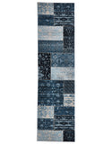 Neo Patchwork Designer Rug Blue