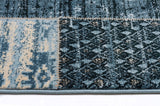 Neo Patchwork Designer Rug Blue