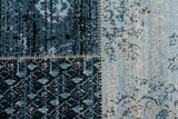 Neo Patchwork Designer Rug Blue