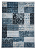 Neo Patchwork Designer Rug Blue