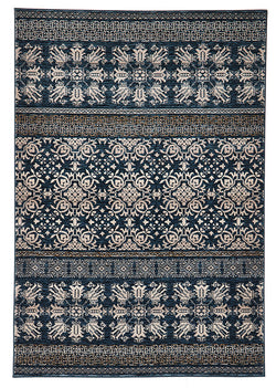 Urban Tribe Designer Rug Blue