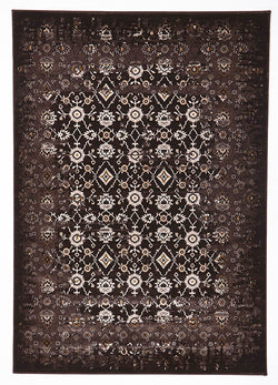 Royal Kashan Designer Rug Chocolate Brown