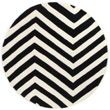 Chevron Black And White Rug