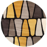 Rock Star Brown And Gold Rug