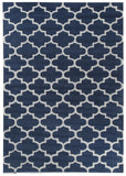 Lattice Navy Rug