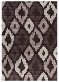 Ikat Diamonds Brown Beige Rug