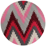 Ikat Chevron Pink Rug