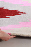 Ikat Chevron Pink Rug