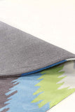 Ikat Chevron Blue Green Rug