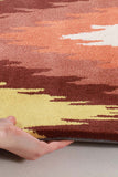 Ikat Chevron Rust Rug