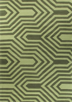 Circuit Board Green Rug