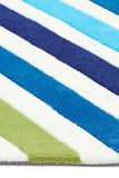 Cross Roads Design Rug Blue Green