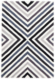 Cross Roads Design Rug Charcoal Grey