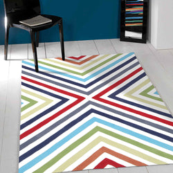 Cross Roads Design Rug Multi