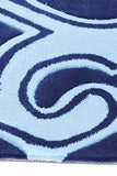 Gothic Tribal Design Rug Navy