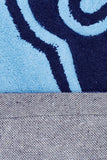 Gothic Tribal Design Rug Navy