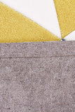 Modern Bunting Design Rug Multi Blue