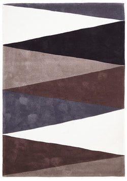 Cascade Modern Rug Brown Grey