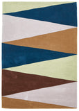 Cascade Modern Rug Blue Green Brown