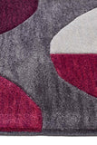 Eclipse Modern Rug Aubergine Grey