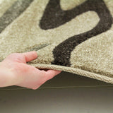 Modern Swirls Rug Beige