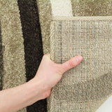 Modern Swirls Rug Beige