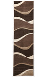 Subtle Waves Rug Brown Beige