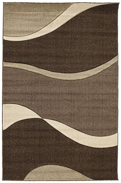 Subtle Waves Rug Brown Beige