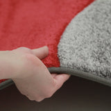 Subtle Waves Rug Red