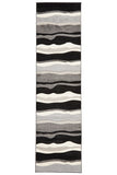 Stunning Thick Wave Rug Charcoal