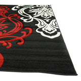 Stunning Thick Designer Rug Black