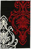 Stunning Thick Designer Rug Black