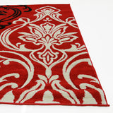 Stunning Thick Designer Rug Red