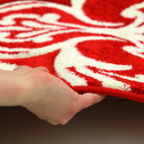 Stunning Thick Designer Rug Red