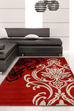 Stunning Thick Designer Rug Red