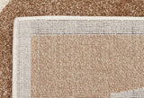 Large Modern Trellis Rug Beige