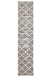 Large Modern Trellis Rug Silver