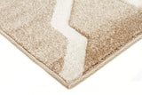 Cross Hatch Modern Rug Beige