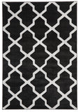 Cross Hatch Modern Rug Charcoal