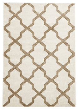 Cross Hatch Modern Rug Natural