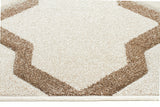 Cross Hatch Modern Rug Natural