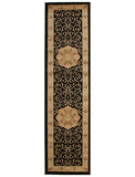 Medallion Classic Design Rug Black